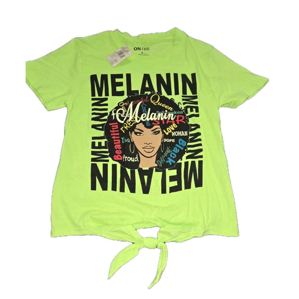 On Fire - Melanin Queen - Small T-shirt - Cotton -  NWT